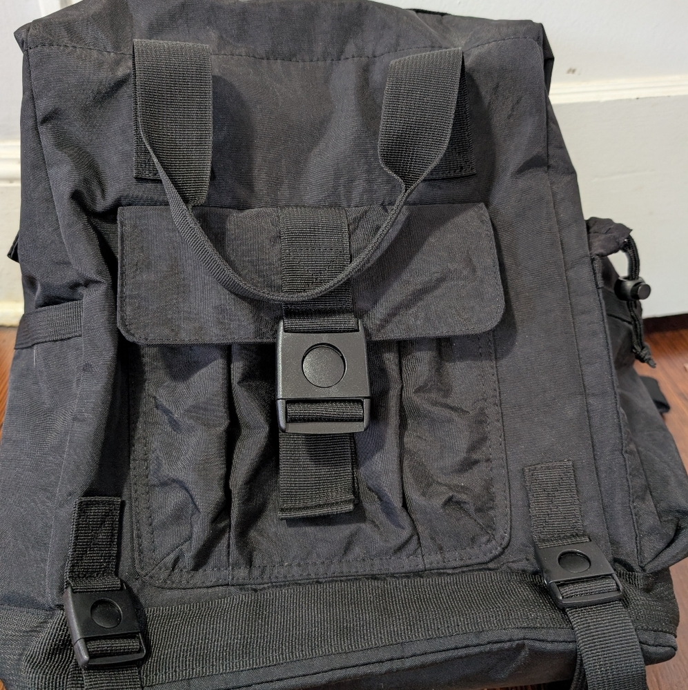 Sleek Black  Backpack